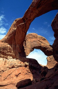 Der Double Arch in der Nhe der Windows Section